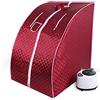 HUOLE Sauna Cabina Pieghevole, 1,8 l, Sauna a Vapore Portatile con Telecomando, 9 opzioni di Timer Funzione di Vaporizzazione Ultra Sottile Dispositivo a Vapore Coperchio, 98 x 80 x 70 cm