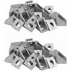 Gvvsjgdbis 40Pcs 2020 Angolo Raccordo Angolo Alluminio 20 X 20 L Staffa Connettore Fissaggio Match Uso 2020 Profilo in Alluminio Industriale