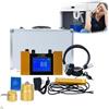 Generic Rilevatore di perdite ad ultrasuoni - Apparecchiatura di rilevamento perdite d'acqua con frequenza regolabile 200Hz-3000Hz, display LCD, cuffie, kit completo per uso interno ed esterno