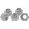 Kalitec 5x Adattatore di Espansione M20 a M25, Riduttore Filettato Grigio | Raccordo in plastica IP68 con fibra di vetro, filettatura metrica per pressacavo, resistente da -30 a +120 °C, 5 pezzi