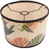 WOONEKY Paralume Vintage in Bambù 30x30x20cm Per Lampada Da Soffitto Stampa Decorativa Stile Giapponese Per Casa e Pensione