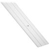 SOTECH 2 pezzi Profili di Transizione di SOTECH/Piatti/Profili per Pavimenti/per Soglia delle Porte/Forato/Alluminio/Argento Anodizzato/Profili per Pavimenti / 100 cm
