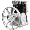 YyanLAK 3HP 3hp Compressore d'aria Testa della pompa, 2.2KW Compressore d'aria a due cilindri Motore della pompa Testa 150PSI 250L/min +Silenziatore per ingegneria leggera e costruzioni di macchine