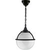 DOPO Lighting - Lampada a sospensione CLIC CLAC GLOBO nera con portalampada E27 42W per esterno IP44