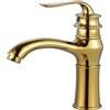 YAEGER Rubinetto Bagno Lavabo Miscelatore Monocomando Bagno Lavabo Dorato Vintage Antico Stile Ottone Rubinetto Bagno Rubinetto Per Lavabo, Regolazione A Caldo E Freddo