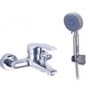 Generic YUTONG Rubinetto Miscelatore Moderno per Vasca da Bagno e Doccia, Ottone Massiccio Cromato, Design Minimalista, Facile Installazione e Uso