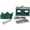 SENRISE Morsetto idraulico 2 PZ Fascette in plastica Twin/Double Standard Metrico Tubo Tubo Clip per Tubo Tubo da 15mm Diametro Esterno Tubo