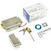 IDOR STORE Serratura Elettrica da Applicare 12V Mano Destra Cilindro con 3 chiavi destrimani, 12 V, Chiusura Normale Fail-Secure, Acciaio Inox, Pulsante di sblocco YR-300