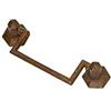 Sacar Due Maniglia Patinato Antico Mis.32X94