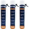NA92 POLYFOAM Schiuma Poliuretanica Universale per Sigillare Incollare Riempire Isolare Coibentare Insonorizzare 750ML NA92 PRO (3, Manuale)