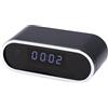 Yanmis Orologio con Telecamera WiFi 4K, Telecamera di Sicurezza Wireless per Interni con Display a LED, Rilevamento del Movimento, Obiettivo Grandangolare da 130 Gradi con Visione