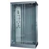 ONDÉE - Cabina doccia idromassaggio SERY - Porta scorrevole in vetro 5mm - Getti idromassaggio - Profili in alluminio cromato - Kit di montaggio incluso - 120x80x222 cm