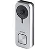 VIMAR K40960 Kit Doorbell da parete con 1 doorbell 40960 WiFi, visione notturna, pulsante di chiamata led RGB, sensore anti-manomissione, SD card, alimentatore 24V, Grigio