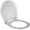 IDROTOP Copriwater per ESEDRA KEY AVVOLGENTE come ORIGINALE TERMOINDURENTE BIANCO cerniera inox
