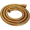 DOTTOR BAGNO SHOP Set Tubo flessibile doccia dorato 2 mt, laccio ricambio doccetta oro in ottone, laccetto vasca doccino bagno 200 cm attacco G1/2