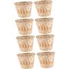 VILLCASE 2 Set Paralume Bamboo Naturale Per Lampada Sospensione Copertura Rustica Per Camera Ristorante E Da Pranzo 4 Pezzi*2