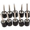 MJIKOO Accessori da 12,7 mm Mandrino in gomma per tamburo Asta con gambo da 2,35 mm per levigatrice Levigatura Levigatura Lucidatura Adatto per utensili rotanti Dremel * 10, come mostrato