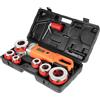 LKHDONG Filettatrice elettrica 2300 W, set di tagliatubi con 6 matrici da 1/2, 3/4, 1, 1-1/4, 1-1/2, 2 pollici