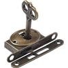 HEBEOT Vintage Serratura per armadio, antica serratura per cassetti, vecchia serratura per mobili per scrigni, scatole di legno, cassetto, armadio 5,6 cm x 2 cm (1 pezzo)