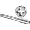 Burkit 7/16-20 UNF Tap and Die Set Destra | 7/16-20 filettatura rubinetto e set di fustelle rotonde, utilizzato per creare e riparare fili su materiali come metallo