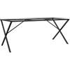 vidaXL Telaio Gambe a X per Tavolo da Pranzo 160x80x73 cm in Acciaio, gamba in ferro, gambe in ferro, gambe per tavoli, gambe per tavolo