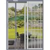Risareyi Tenda Zanzariera Magnetica Apertura Laterale 250x200cm, Grigio | Vetroresina Rete Molto Resistente, Reversibile Zanzariera Porta Finestra per Balcone, Chiusura Automatica, 4cm Nastro Adesivo