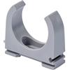 TRU COMPONENTS Morsetto di supporto per tubi TC-12533304 Intervallo Ø fascio 32 mm (max) Grigio 30 pz.