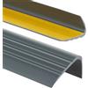 PerfectPVC Profilo antiscivolo per gradini in PVC autoadesivo 65x40mm 1,80m Profilo angolare in plastica per proteggere i bordi e gli spigoli delle scale Antracite