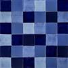 Cerames blu piastrelle per mosaico monocolore Azula in ceramica messicana, piastrelle in Messico per cucina, bagno, parete posteriore della cucina, confezione da 90 piastrelle da 10,5 x 10,5 cm