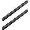XIAODANHUA 2 Pezzi Maniglia per Armadietti Maniglia per Porte in Lega Di Alluminio Maniglie per Cucina Maniglie per Mobili Nere, per Camera da Letto Bagno Guardaroba Cassettiere (Length 110mm)