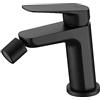 NOLUXA IMEX - Rubinetto Bidet Nero Opaco | Rubinetto Monocomando Bidet per Bagno | Rubinetto Bidet con Miscelatore Acqua Calda e Fredda | Rubinetteria Bidet | Facile Installazione | Serie Belgio