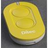 SAITAM Telecomando Ditec/Entrematic 433,92 MHz ZEN2Y giallo 2 pulsanti con rolling code