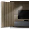 I K H E Malarka Pannelli in polistirolo 3D, pannelli da soffitto XL, decorativi, lamelle in polistirolo, colore oro, soffitto, rivestimento da parete, spessore 3 mm, 100 x 50 cm, 3 m², 6 pezzi (oro 3D Slats XL)