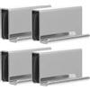 TIDTALEO Maniglia per Porta in Vetro 4 Pezzi Clip per Porte in Vetro e Acrilico 4-6mm Maniglia a Clip per Armadietti per Vetrine Installazione Facile per Cucina e Bagno