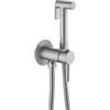 FQYEP Set Composto da Idroscopino Bidet Portatile Miscelatore per Bidet Tubo Doccia Acqua Calda E Fredda,Spazzolato