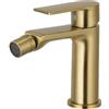 VR VETRINEINRETE Vetrineinrete® Rubinetto per bidet miscelatore monocomando moderno da bagno in oro opaco