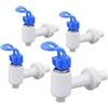 Ruilogod Plastica Domestica Push Maniglia Drink Acqua Tap Valvola Spigot 4 pezzi