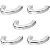 Gedotec LEONIE H10139 - Maniglia ad arco per mobili e cassettiere, 32 mm, per cassetti, 5 pezzi, colore in metallo cromato lucido