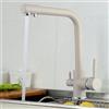 ZYCDP Rubinetto da Cucina 3 Vie. 2 Uscite, 3 in 1 Rubinetti Cucina, Miscelatore Cucina per Acqua Fredda e Calda e Filtro, Beige