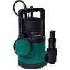 VONROC Pompa Sommersa 300W - 6500L/h, Acqua Pulita e Contaminata, Interruttore Galleggiante, Profondità 7m, Particelle 5mm