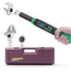 MOVECRAB - Chiave dinamometrica digitale da 3/8 con teste intercambiabili - Chiave dinamometrica regolabile di precisione con cricchetto e teste a bocca aperta regolabili, 6,8-135 N.m/5-99,6 Ft.lb (9