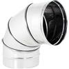 UTILFER Curva Acciaio Inox Regolabile Da 0° A 90° Gradi Aisi 316 0, 5 Mm - 100