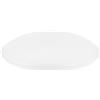 Mikikit Copertura per Plafoniera da Soffitto Rotonda in Pet Bianco, Facile da Smontare e Comoda per Manutenzione, Adatta per Studio e Casa Design Semplice ed Elegante