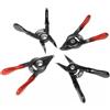 topolenashop SET DA 4 PINZE PER ANELLI ELASTICI SEEGER DRITTE ANGOLO INTERNI ED ESTERNI