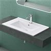Mai & Mai Lavabo Incasso 71x47x18cm, Lavabo Sottopiano Lavandino Bagno in Ceramica Bianca Nano Rivestimenti Brüssel912
