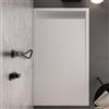 OLIMPO DOCCE Piatto doccia 80x170 Bianco in marmoresina finitura pietra Relax