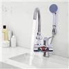 Qussse Rubinetto per vasca da bagno con doccetta, scaldabagno elettrico istantaneo, rubinetto caldo, per bagno e cucina