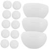 SHINEOFI 20 Pezzi Paralumi Lampada Specchio in PC Bianco a Semisfera per Sostituzione Globo Lampadine LED Piccole Installazione Facile e Luce Trucco Migliorata