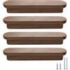 Evionlin 10 maniglie in legno di noce, 15,8 cm, per armadietti, porte, cassetti, ante