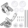 Rocard® | Cerniere di ricambio per sedile WC | Cerniere di ricambio per WC | Kit di riparazione fai da te per Wc | Con accessori e parti di riparazione per la maggior parte dei sedili WC (2 pezzi)